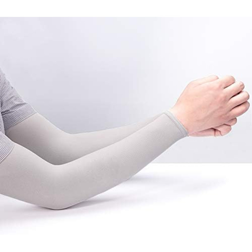 2 Pairs Compression UV Protection Cooling Sun Tattoo Cover Up Basketball Arm Sleeves Football
