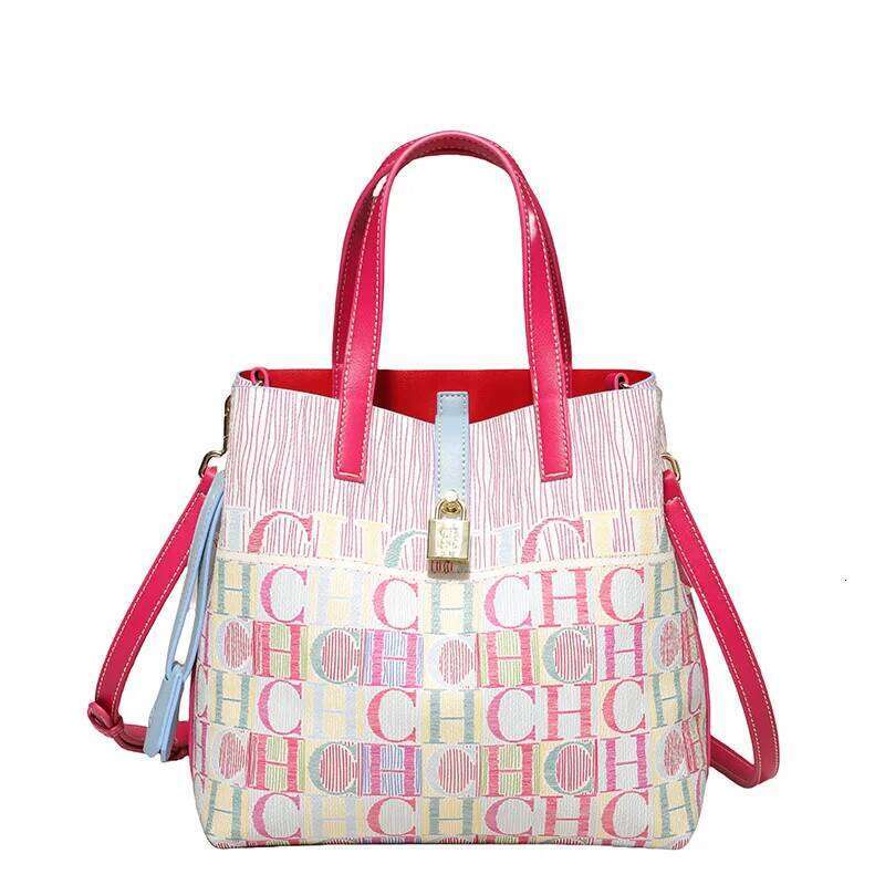 CH High Feeling Simple Alphabet Print Design Handbag Daily Commuter Style Fashion Ladies Small Bag