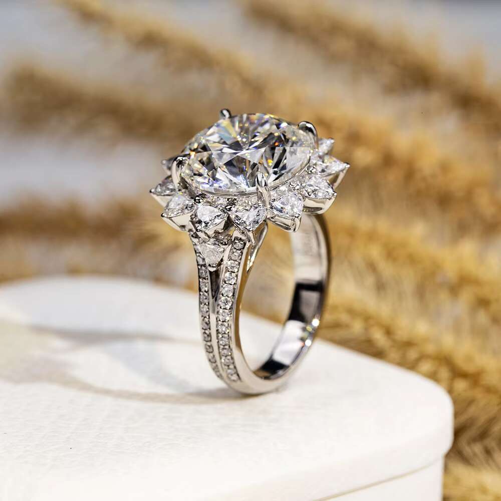 18K Wedding Engagement Lab Grown Diamond Jewelry Ring Womens Diamond Wedding Jewelry Ring