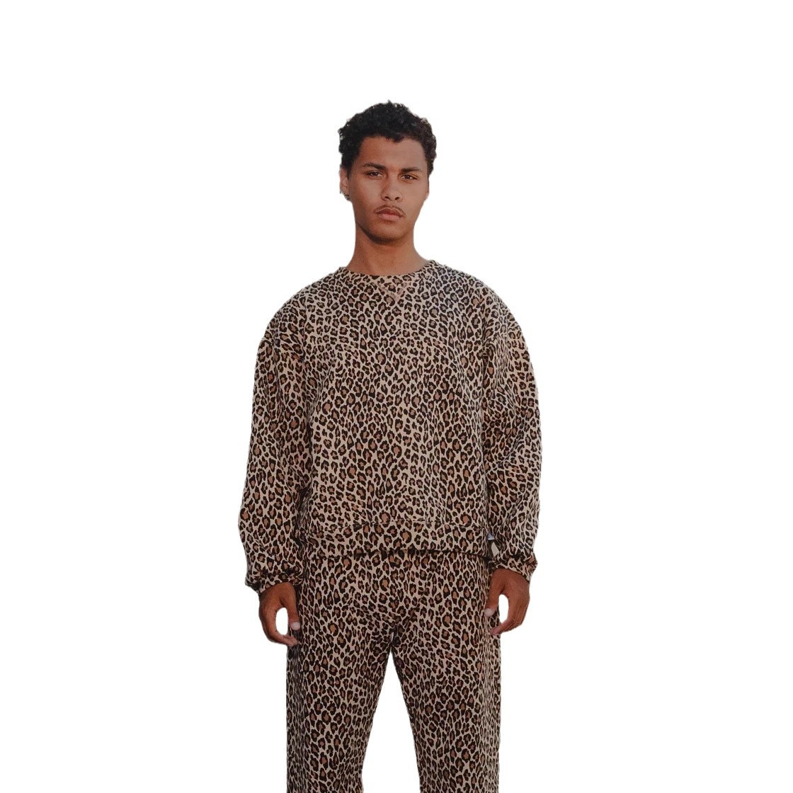 Zip Up Hoodie Harajuku High Street Oversized Leopard Pattern Print Y2k Hoodies Retro Goth Long Sleeve Clothes Sweatshirt Hoodie R250529