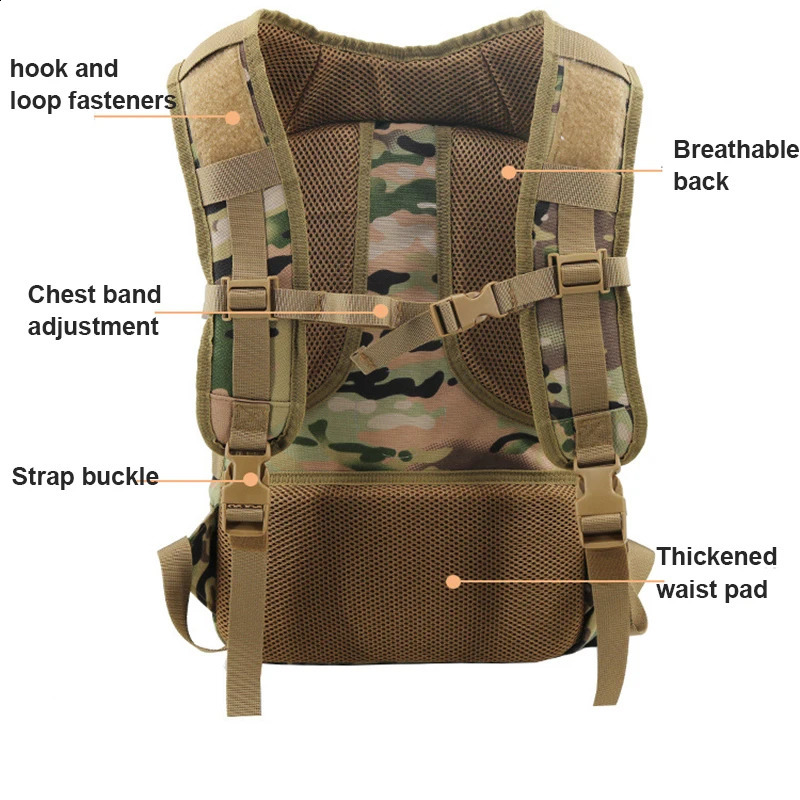 Backpack Large Outdoor Hunting Hiking Camping Bag Mountaineering Capacity Tactical Equipment Pack Assault Action Backpacks 250522