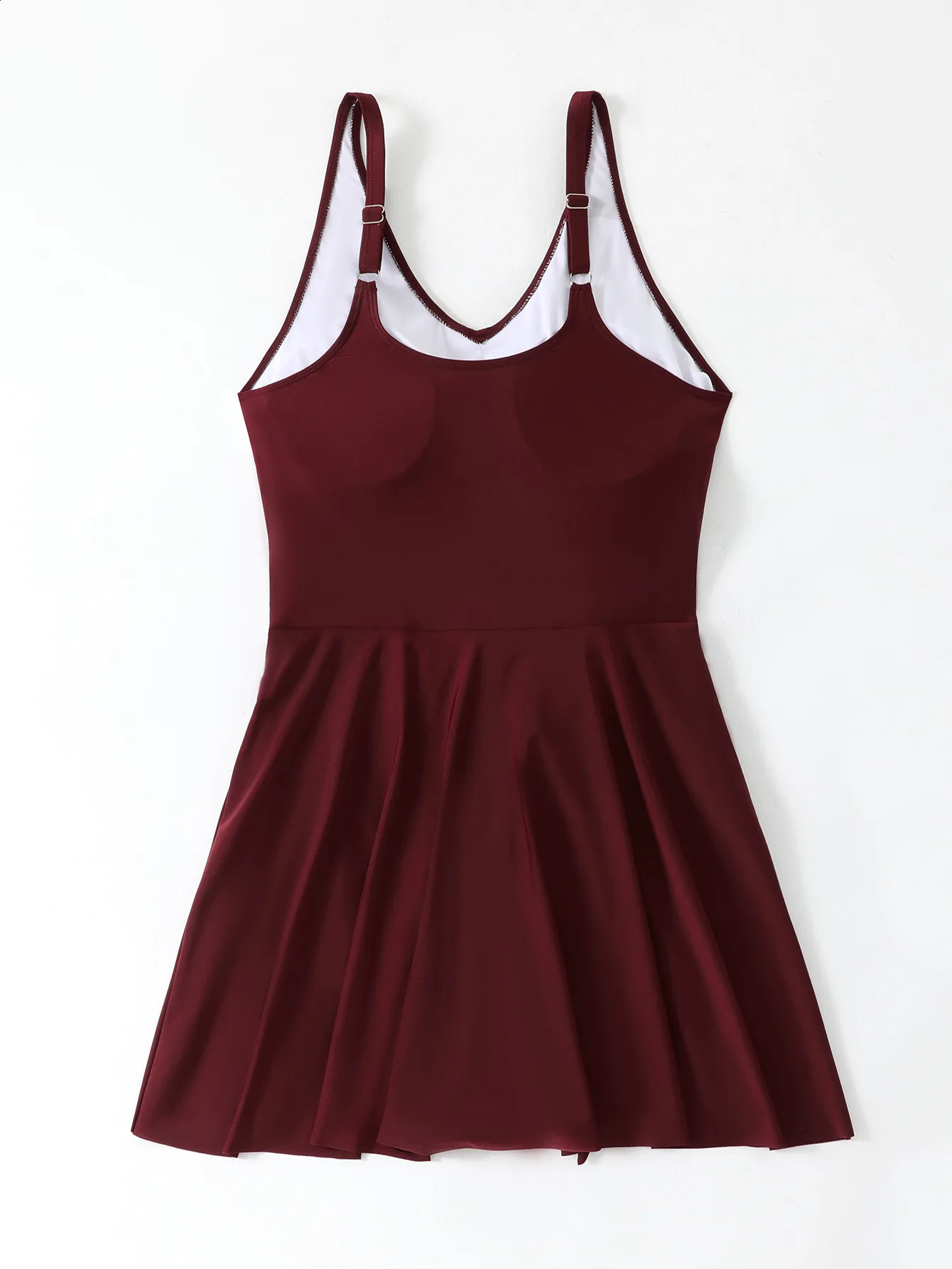 2025 Sexy Womens Summer Swim Dress Sleeveless V Neck Side Tie Up Romper Swimwear Monokini Swimsuit 4XL Plus Size Bikini 250520