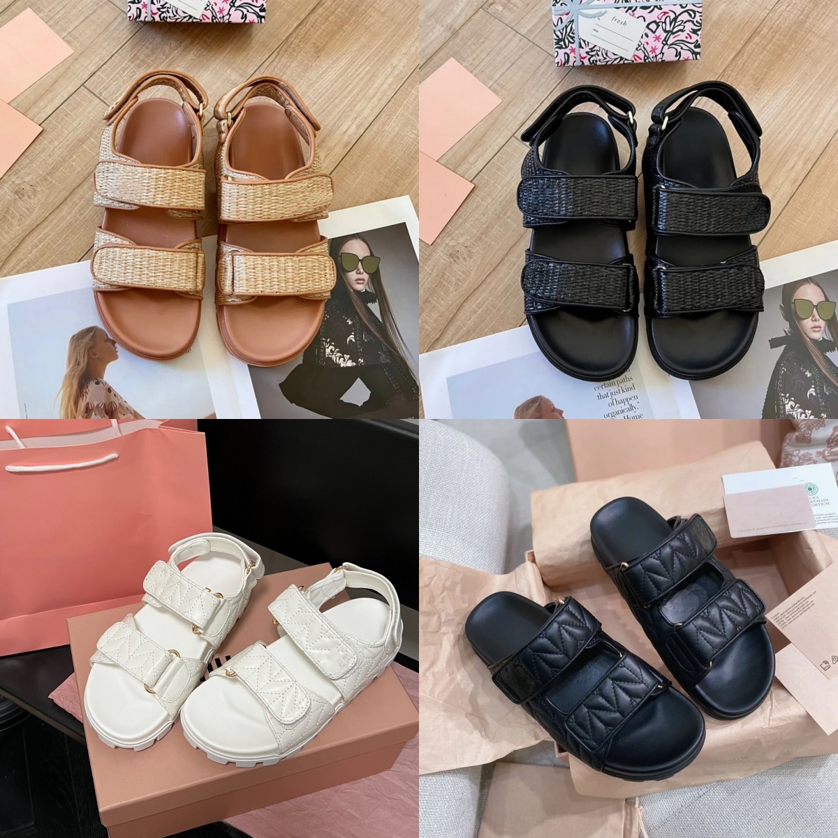 Designer sandals women slides sandale platform slippers sliders shoes weave slipper bottom flip outdoor flops summer casual beach sandal leather