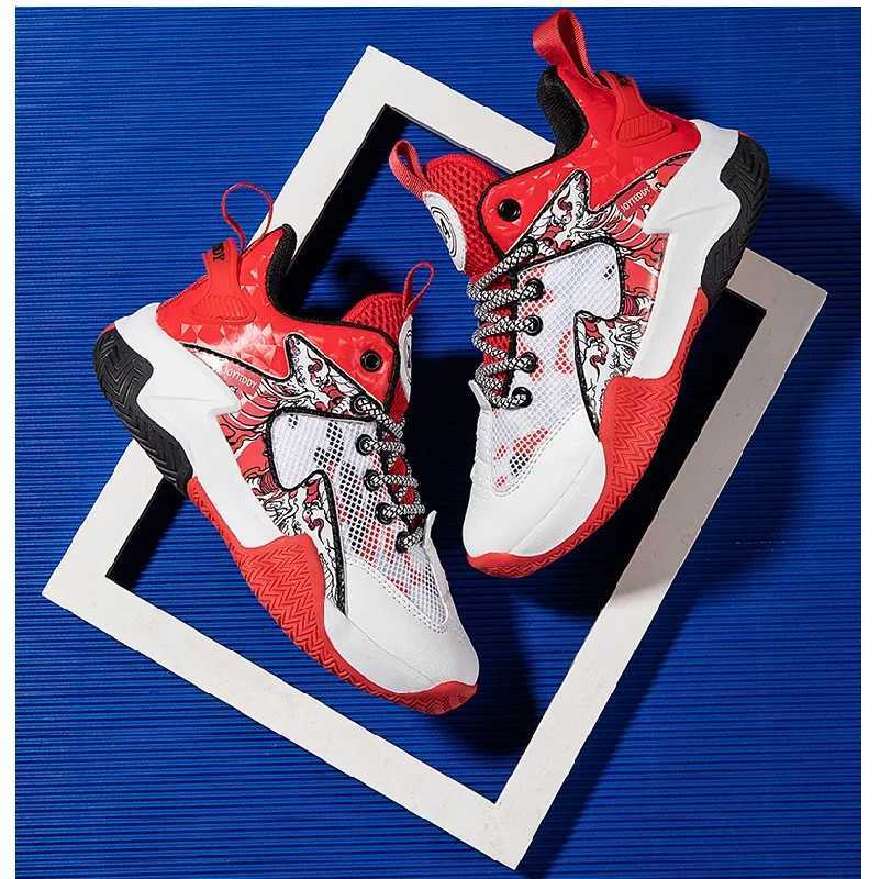 Children Boys Basketball Sneakers Youth Children Boys Non-slip Wear-resistant Sports Shoes Lightweight Kids Students Shoes W250529