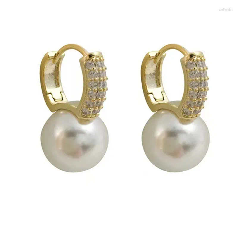 Dangle Earrings South Korea Fashion Light Luxury Simple Classic Pearl Drop Birthday Party Gift Woman Jewelry Stud 2025