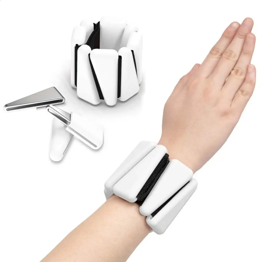 Adjustable Wrist Weight Bracelet Silicone Yoga Weighted Wrist Strap Sweat-proof Skin Friendly Weight-bearing Fitness Equipment 250528