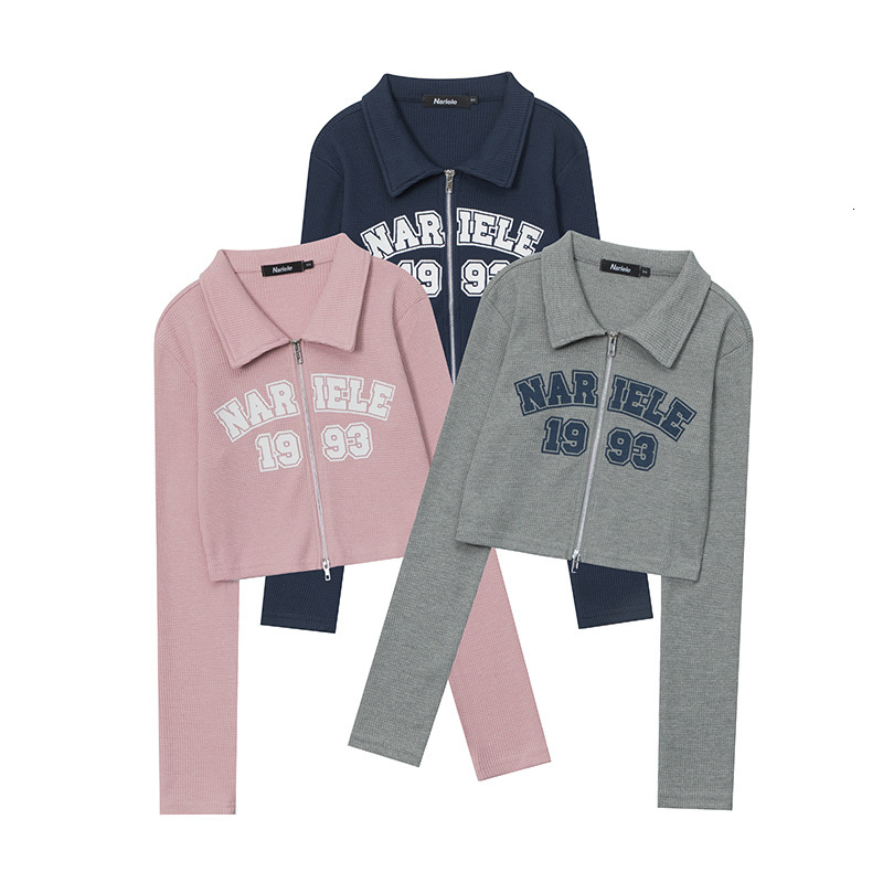 Designer Clothing Polo Collar Long Sleeved T-shirt Women's Letter Printed Short Sleeved Cardigan Wool Sweater Spicy Girl Fashion 2025 New Designe
