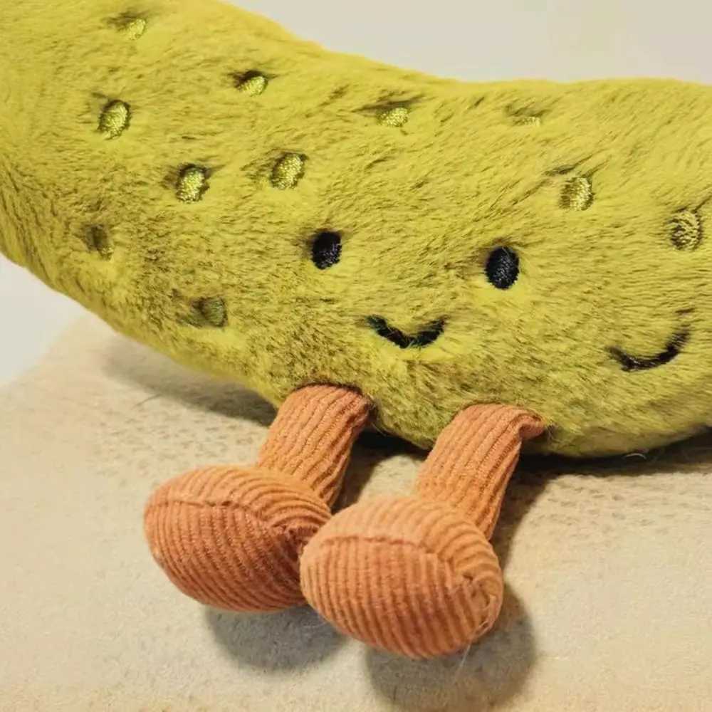 Soft Plush Pickled Cucumber Toys Kawaii Dolls Childrens Room Decoration Cushions Pillows Gifts Z250529