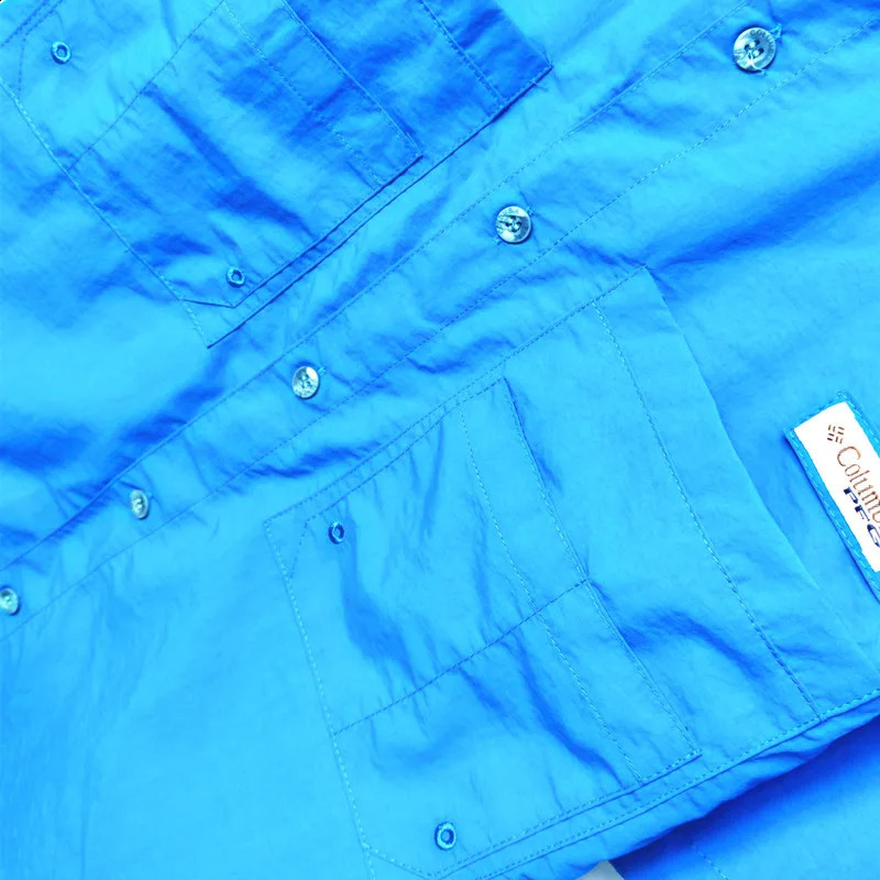 2024 Fishing Summer Short Sleeved Mens Workwear Shirt outdoor Men Multi Pocket Sunscreen Waterproof Loose Fitting Shirt Top 250517