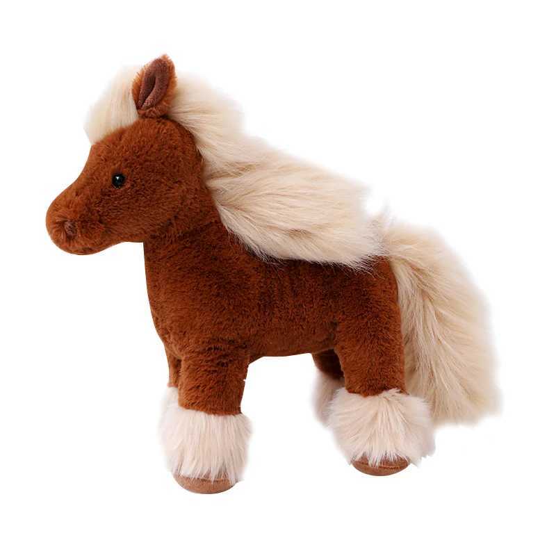 Simulated Horse Plush Dolls Stuffed Animal High QualiTY Super Realistic Plush Toys Classic Birthday Gift For CHIldren Z250529