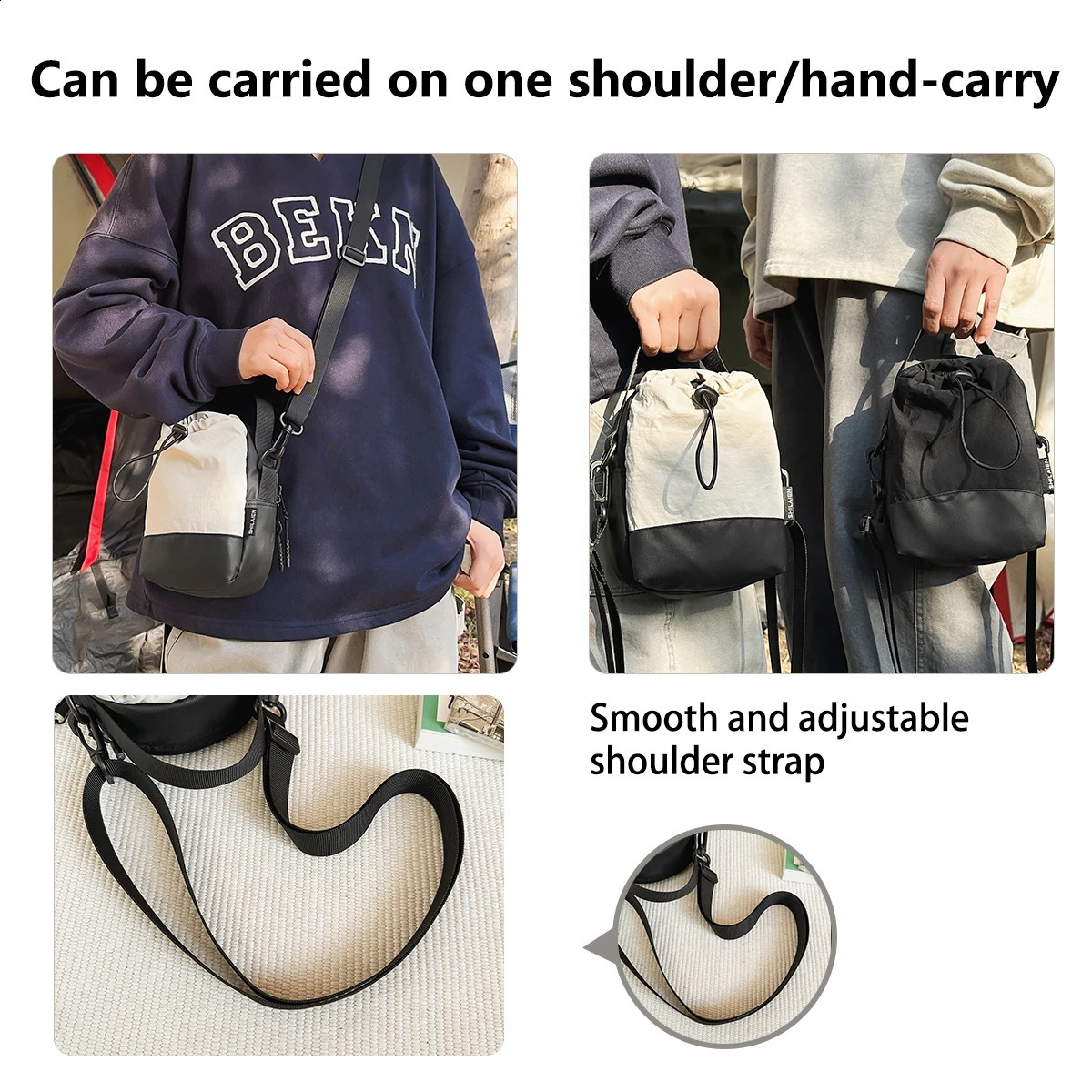 Lightweight Outdoor Shoulder Bag Camping Crossbody Mens MultiFunctional Mobile Phone Cycling Travel Water Bottle Cup Bag 250528