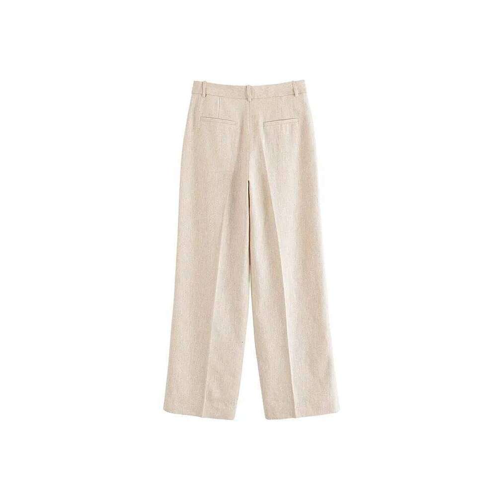 2025 Women Summer 2-Pieces Sets Fashion Casual Solid Vests Coats And Straight Pants Female Elegant Street Two Suits Clothing