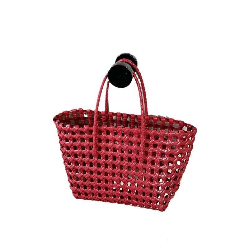 Ins Style Handmade Woven Tote French Basket Large Capacity Handbag Beach Vacation Bag B5