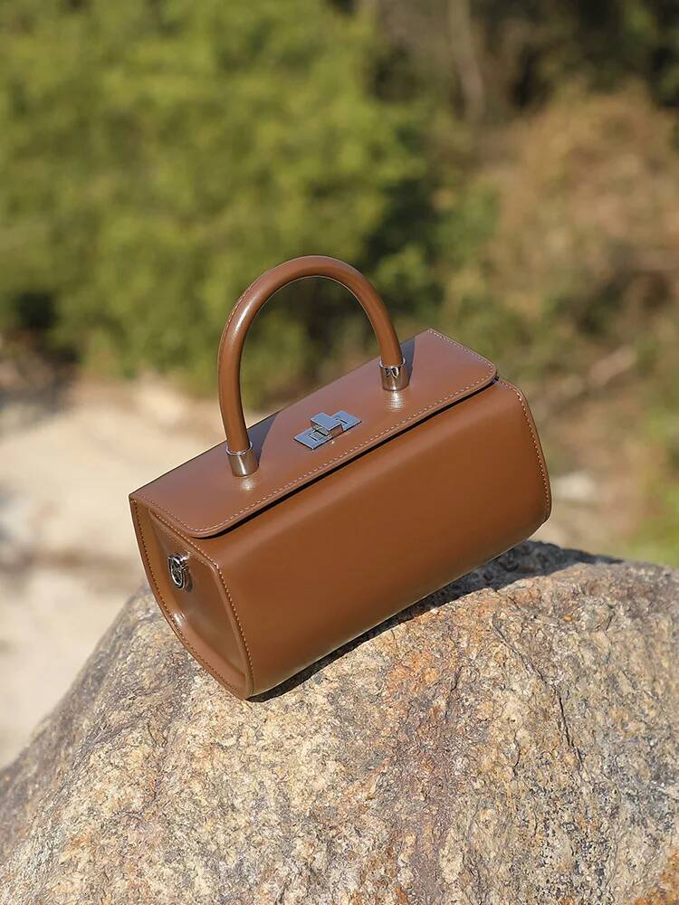 Genuine Leather Handbag Design Cowhide Shoulder For Women 2025 Fashion Commuter Crossbody Small Square Bag