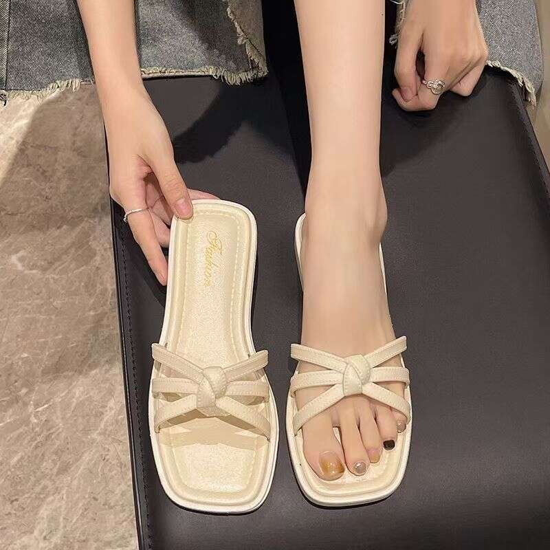 Designer Sandals Low Heeled Sandals Women's Outdoor Cool Slippers 2025 New Summer Fashion Outdoor Luxury Beach Cool Slippers Wholesale