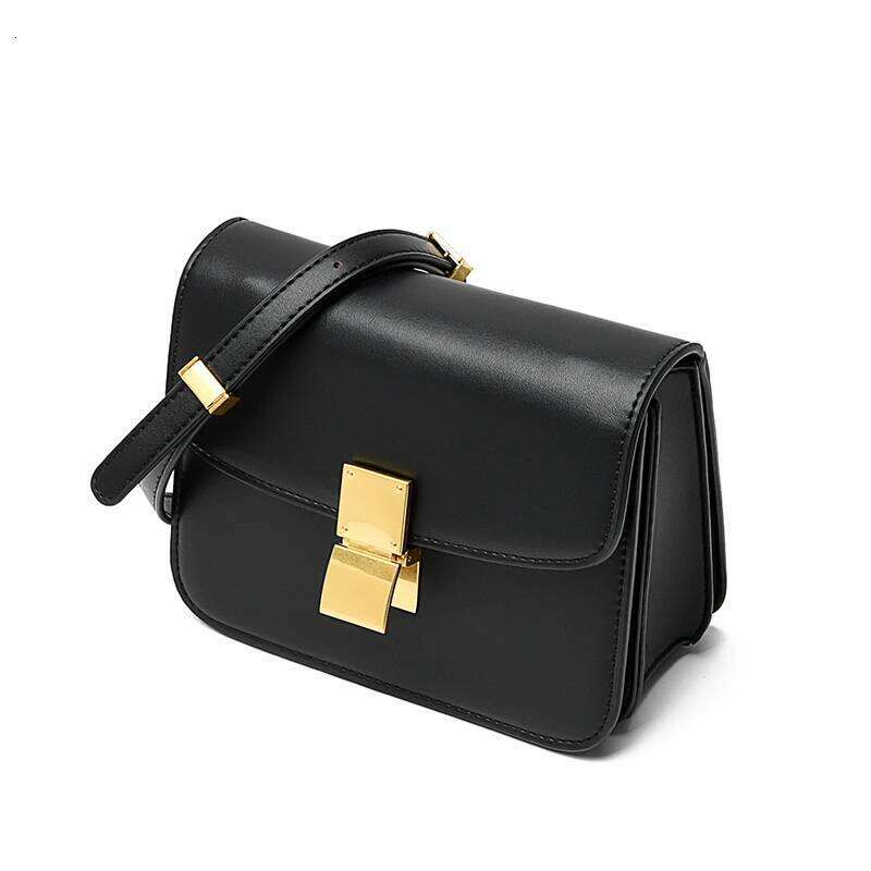 Elegant Small Square Women's Shoulder Crossbody Bag Premium Texture Versatile Buckle Handbag