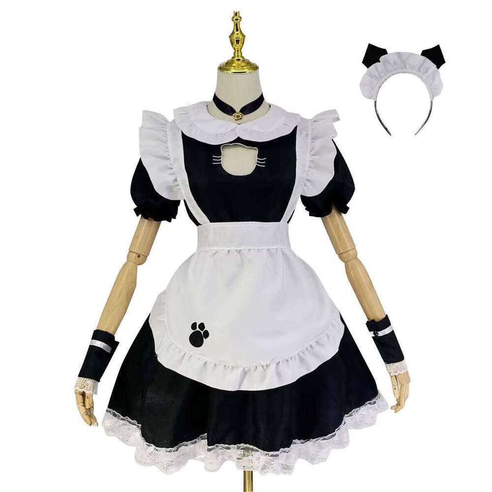 Sexy Women Fantasy Maid Outfit Men Gothic Sweet Lolita Dress Anime Cosplay Costume Plus Size