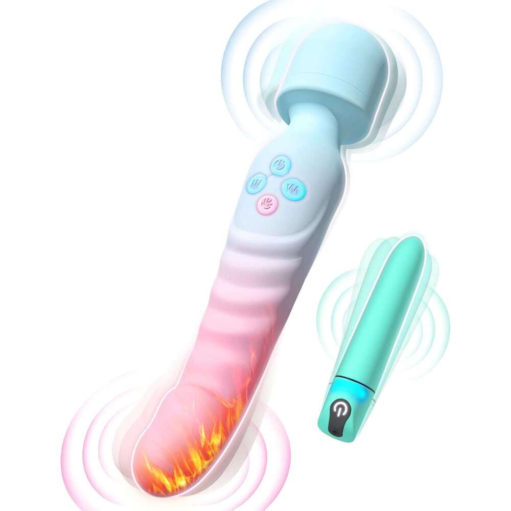 G Spot Bullet Vibrator Set - Vibrateurs Toys Femmes, Stimulator Stimulator Dildo avec 7 modes vibrants, masseur de baguette de chauffage étanche,