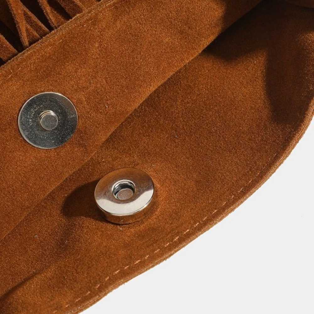 Boho Style Fringe Crossbody Bag Vintage Suede Shoulder Bag Women Large Capacity Casual Fringe Postman Shoulder Bag 2025 XJ2520528