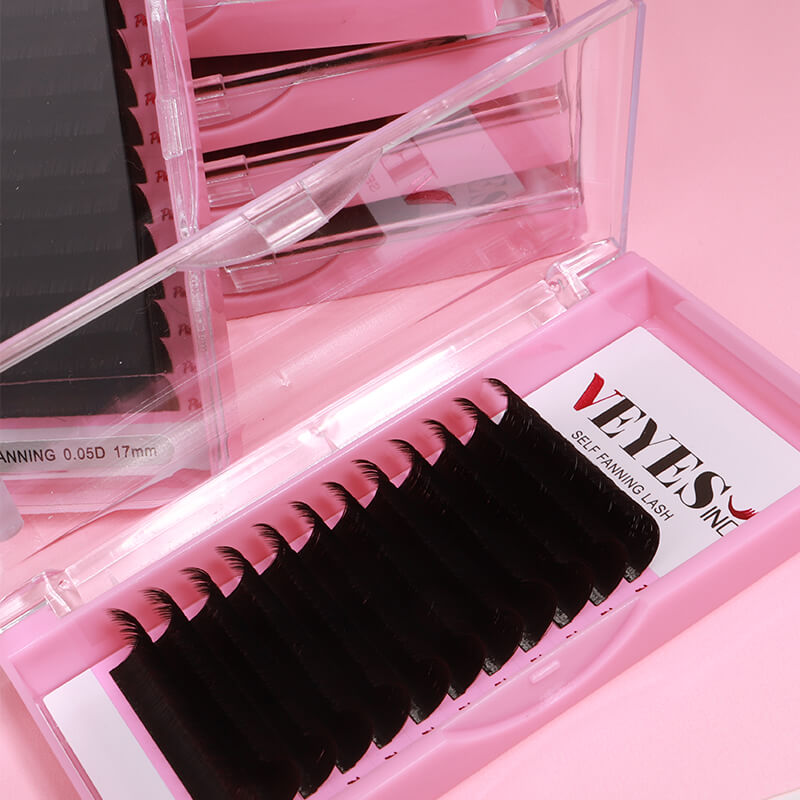 Veyes Easy Fanning Eyelash Extensions Veyelash Smart Fanning Lashes Fast Bloom Austomatic Flowering Natural Lash Extensions