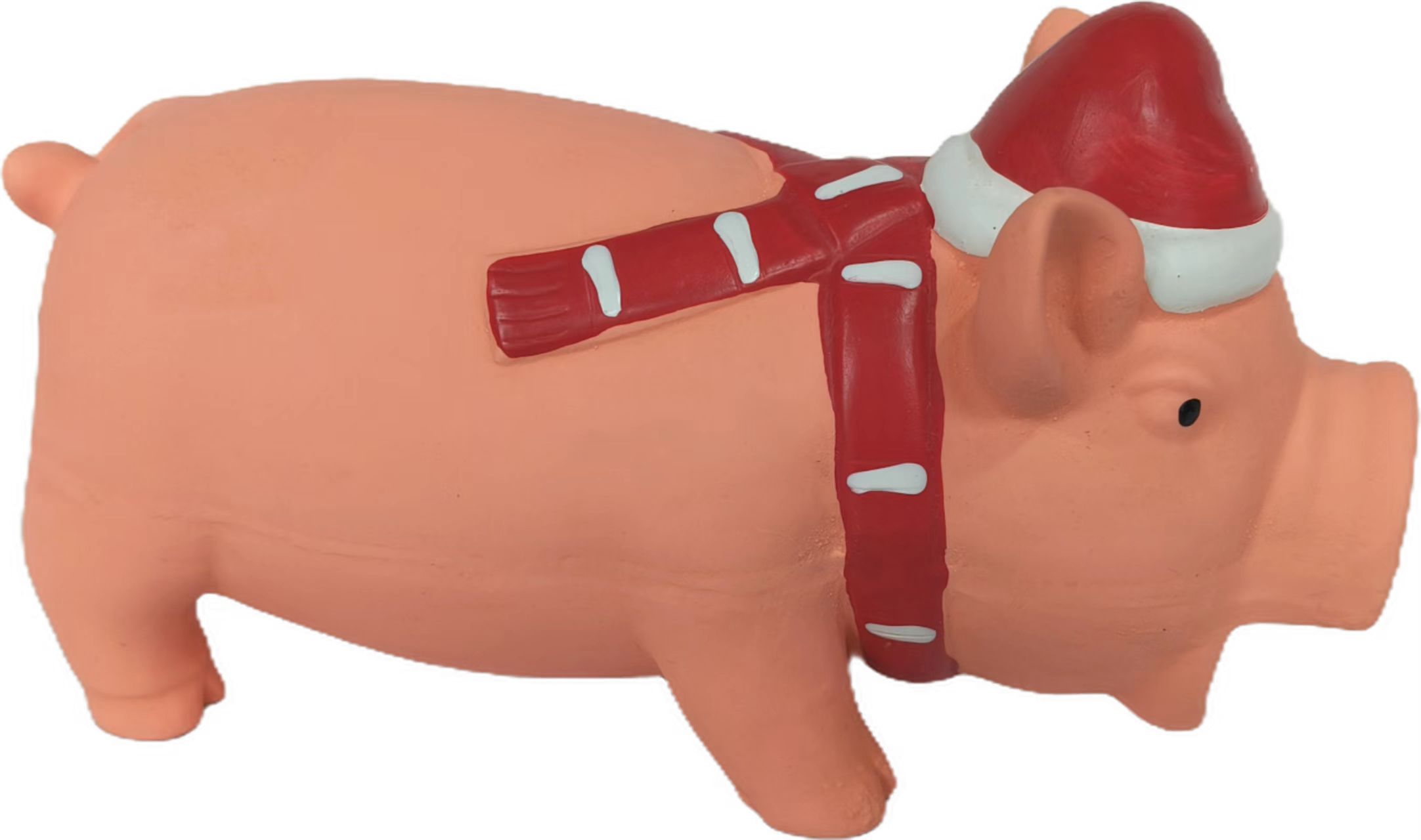 Christmas Chewy Pig Pet Toy Natural Latex with Chewable Texture - Perfect for Dogs as Christmas Gift 3pcs/Pack