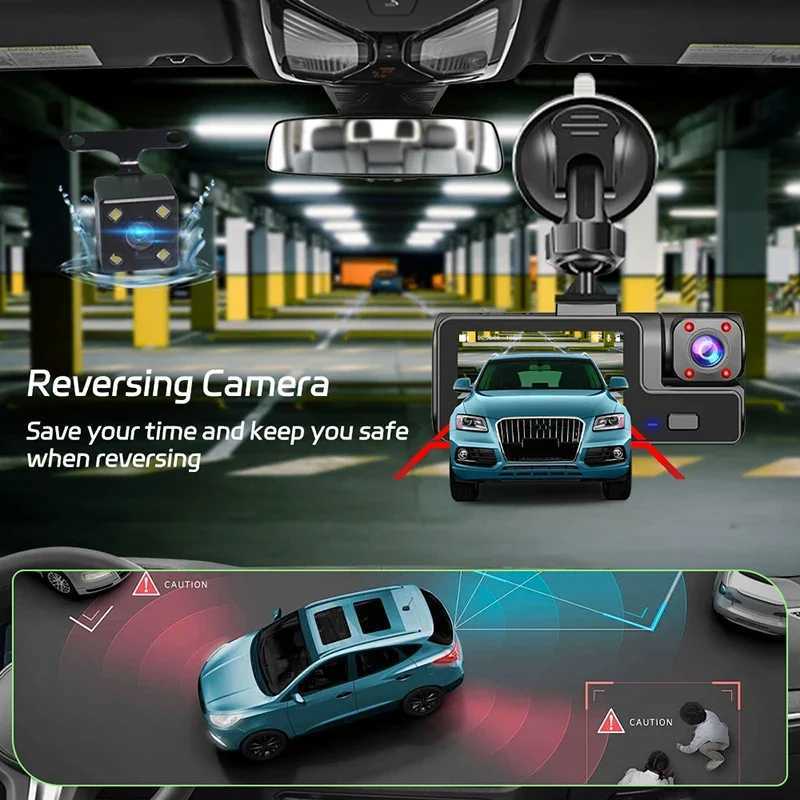 Car dvr Car dvr 1080P HD 2/3 Channel Dash Cam for Cars Video Recorder Rear View Camera for Vehicle Night Vision Black Box Car Assecories R250529