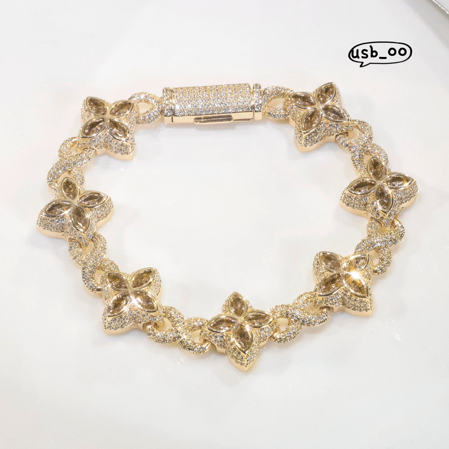 Hip-hop High quality style Miami Cuban chain VVS Moissanite cross infinity symbol necklace unisex