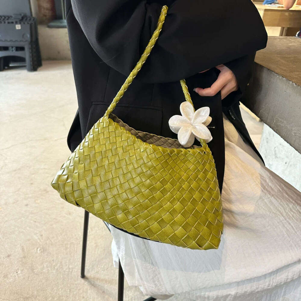 Tote Bag Handmade Woven Underarm For Women New Style High End Versatile Handbag Shoulder Mother And Child Bag Shoulder Bag Braided Handbag