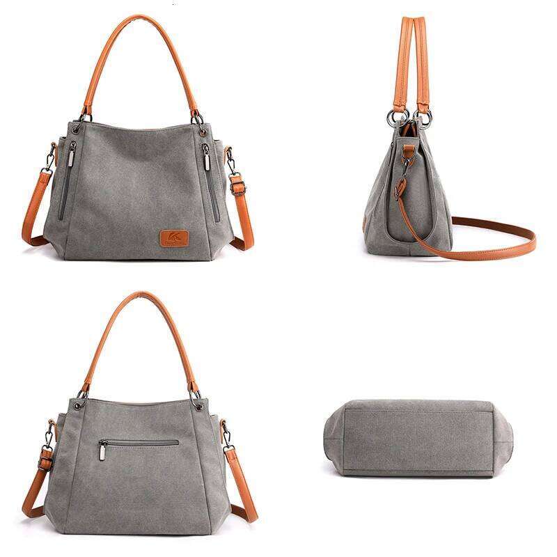 Designer Shoulder Crossbody Bags For Women Canvas Female Messenger Bag Purses And Handbags