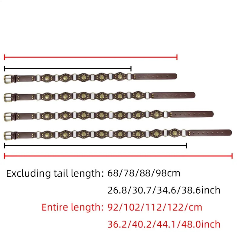 Desinger Belts For Women High Quality Punk Gothic Vintage Brown Corset Belt Female Unisex Men Waistband Western Cowgirl Cowboy 250523