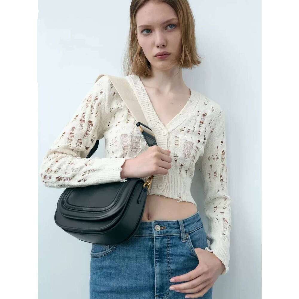 Women's Bags Designer Saddle Popular Foreign Trade Bag, New Wide Shoulder Strap, Diagonal Cross Armpit, Cross-Border Wholesale