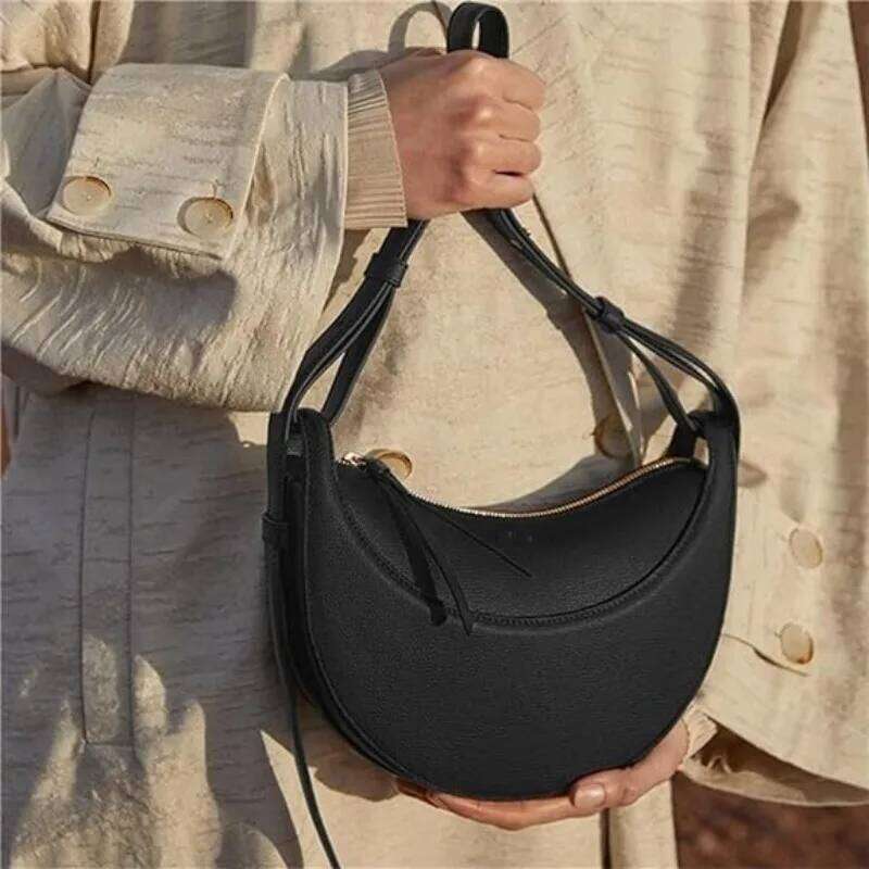 French Retro Saddle Premium Edition Women's Fashion Crescent High Quality Shoulder Cross Bag Gift Box Set