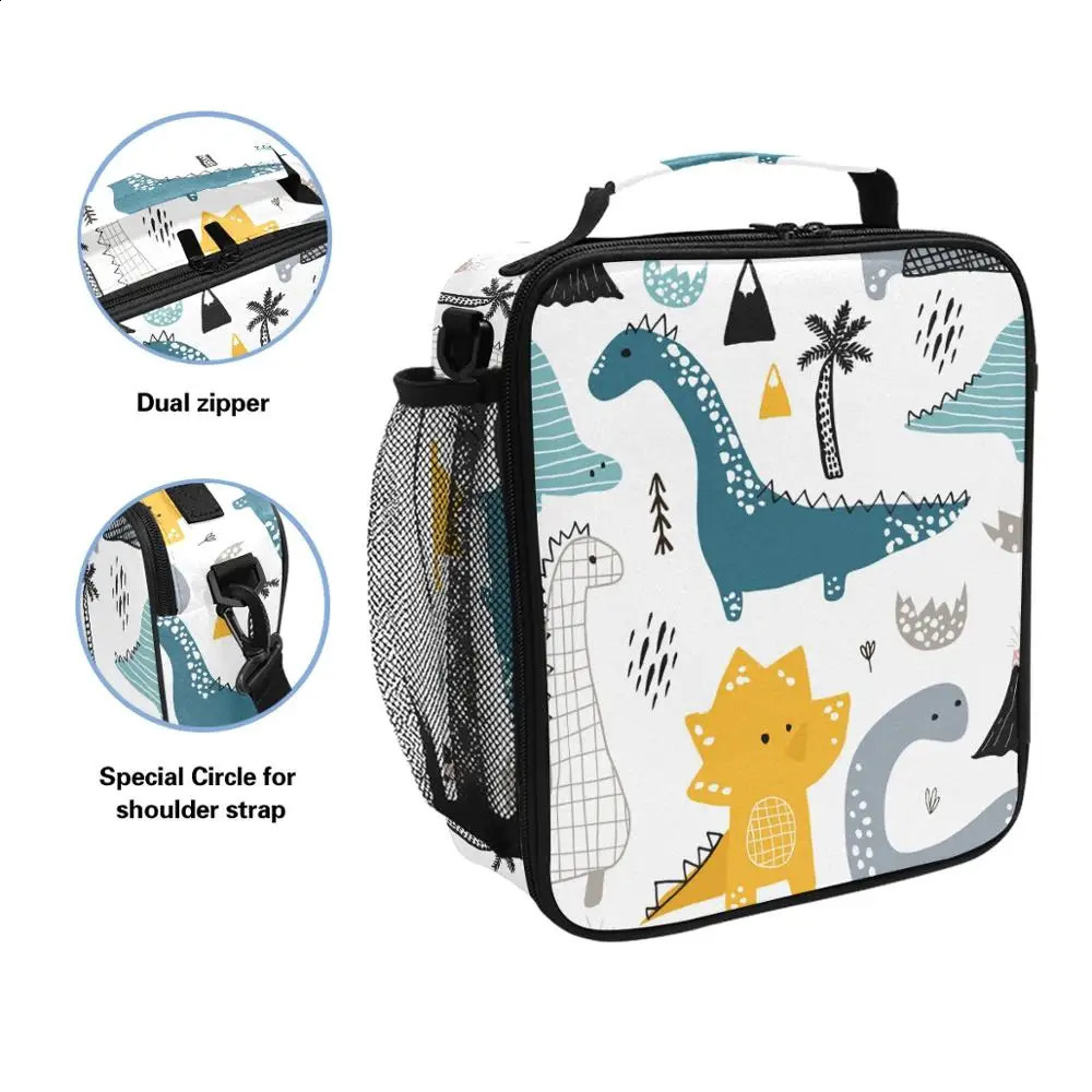 ALAZA Cartoon Cute Lunch Bag For Women Girls Kids Children Thermal Insulated Box Tote Food Picnic Milk Bottle Pouch 250528