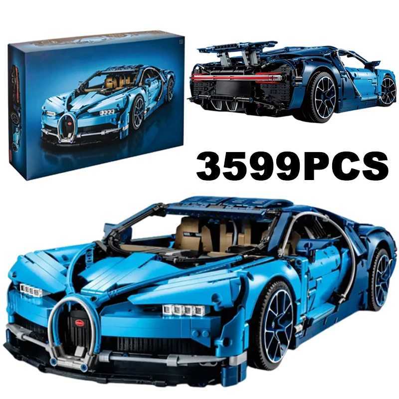 3599PCS Bugatti Super Sport Car Building Block Model Racing Vehicle Hypercar Assemble Model Brick Toys for Kids and Adults Gifts W250529