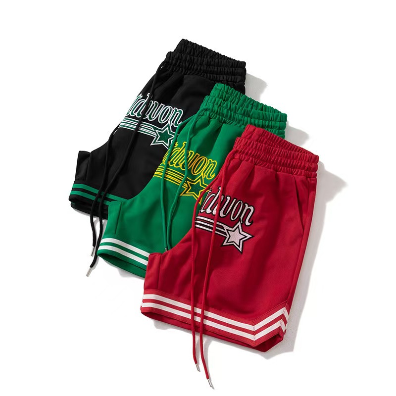 Mens Designer Cargo Shorts with Streetwear Tide Embroidery for Summer Sports Basketball Drawstring Closure Beach shorts