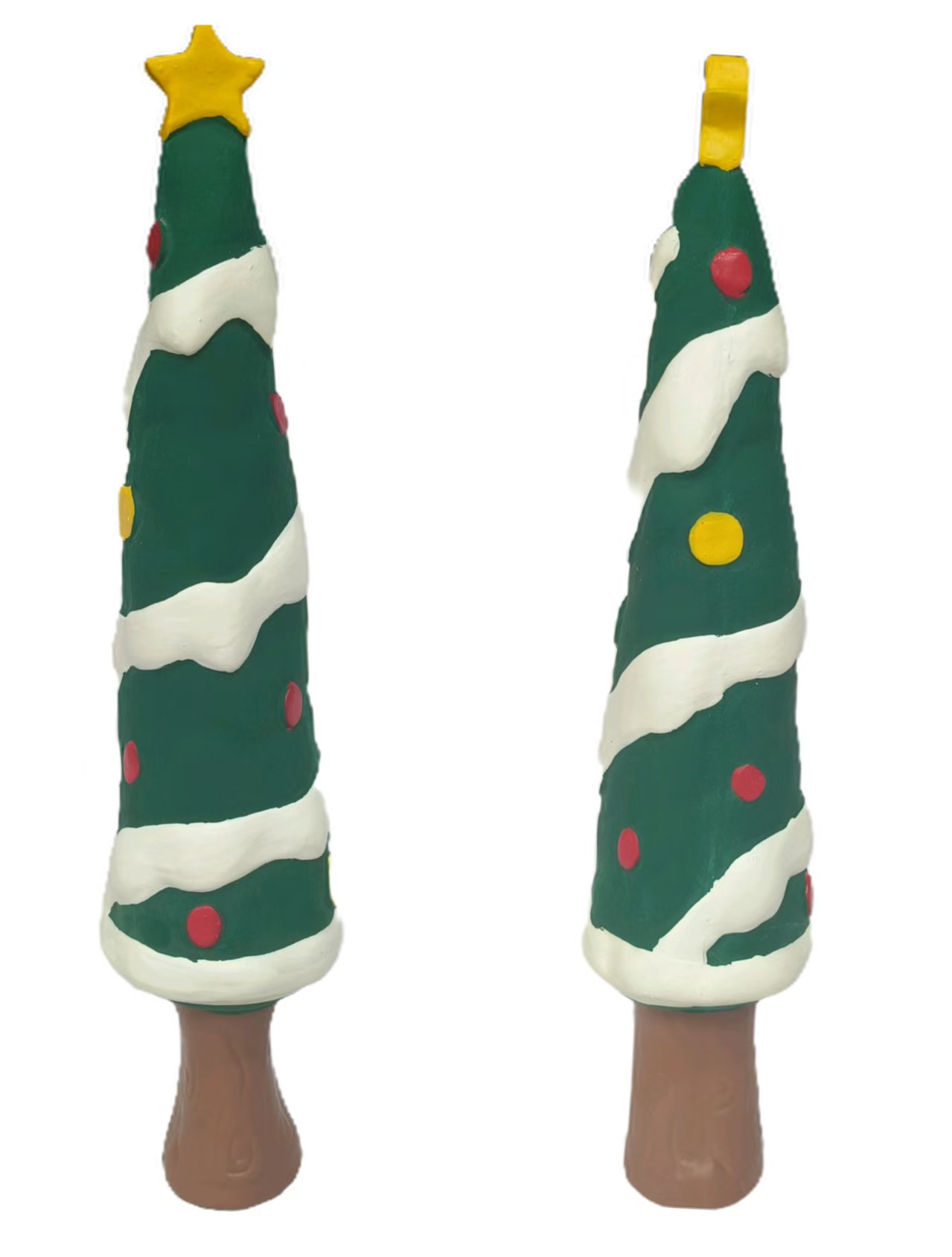Durable Christmas-Themed Rubber Dog Toy for Pawsitive Fun
