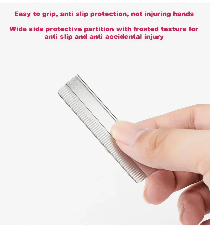 Professional Makeup Artist Eyebrow Trimmer Carbon Steel Disposable Razor Blades Brow Shaping Tool 250516