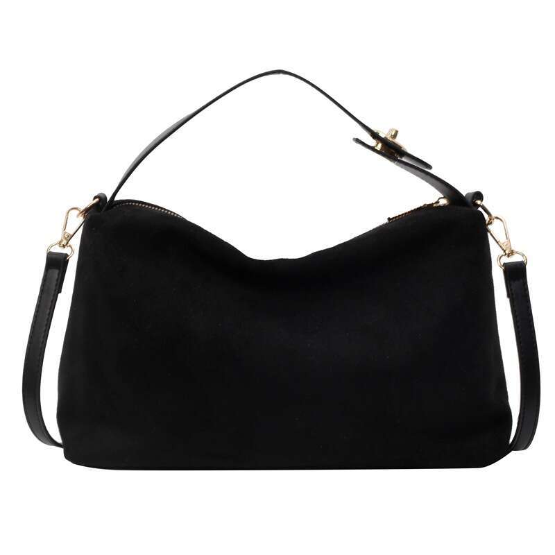 Frosted Handbag Niche Underarm For Women Winter New Single Shoulder Tote Versatile Suede Crossbody Bag B5