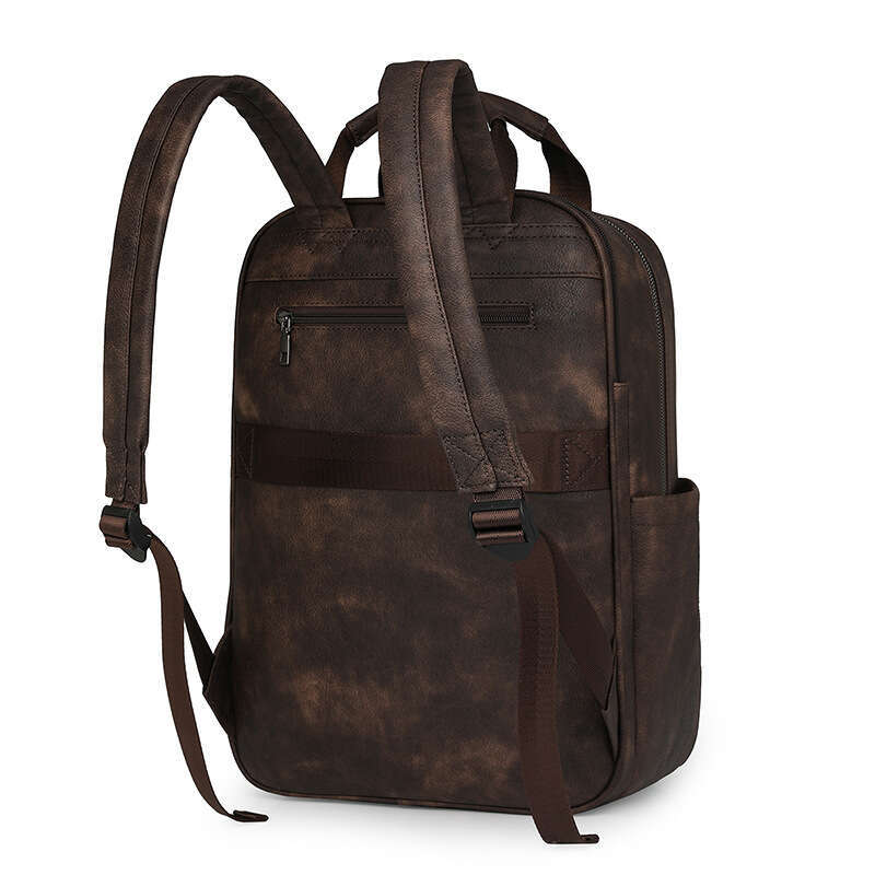 New Women's Fashion PU Multifunctional Large Capacity Commuter Mommy Backpack B5