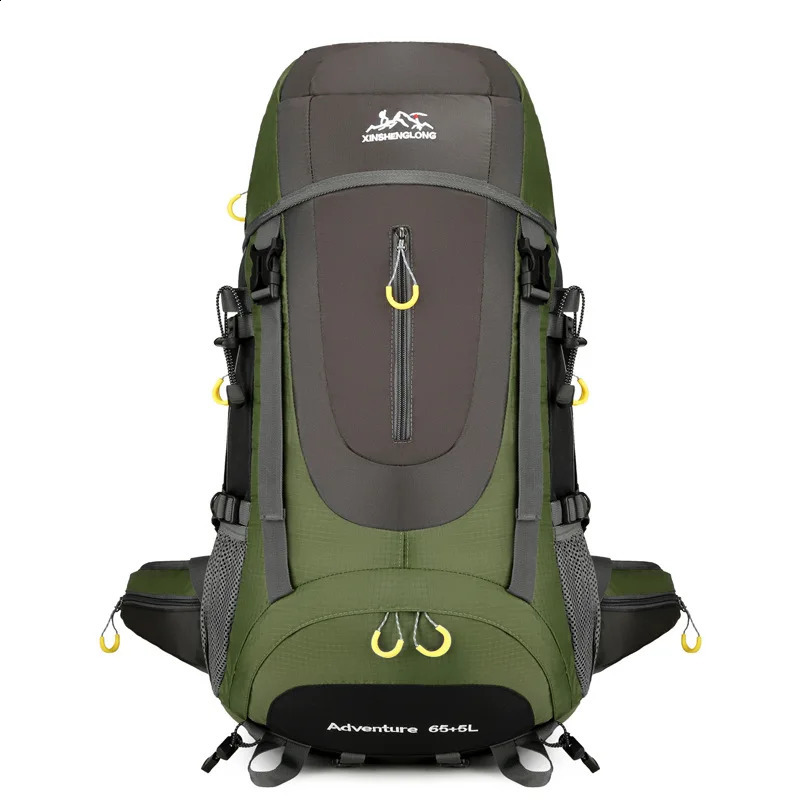 Large Capacity 70L Backpack Waterproof Mountaineering Bag Mens Womens Outdoor Camping Hiking Rucksack Sports Travel Bags 250522