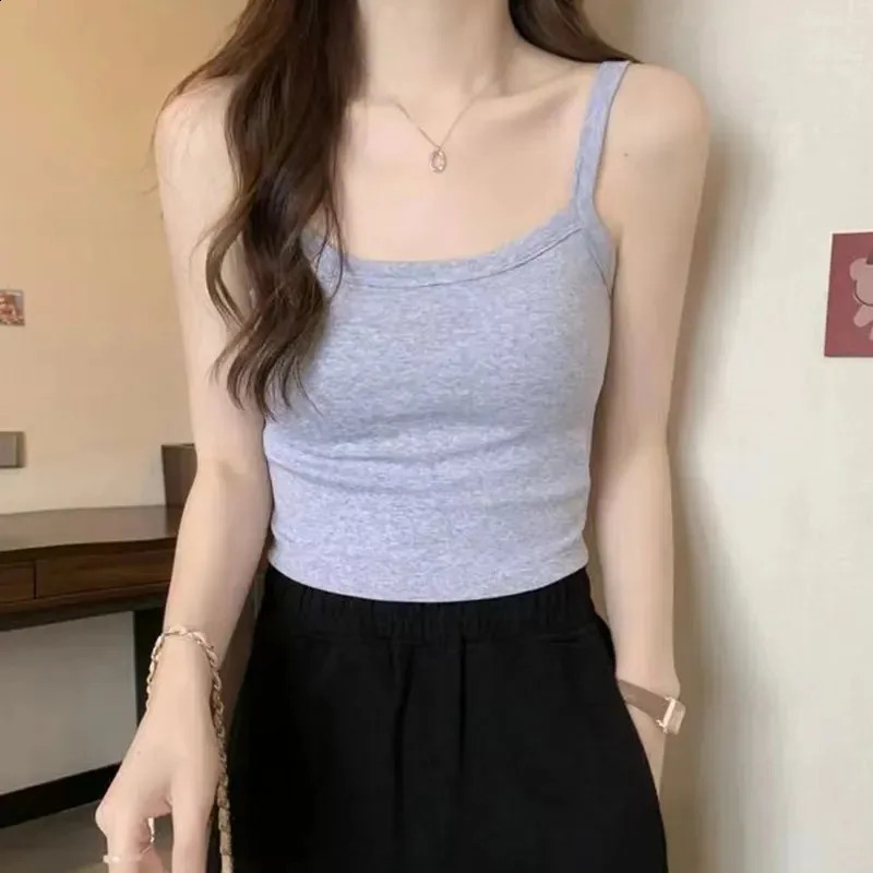 Crop Top Women Sexy Sleeveless Tops Fashion Female Underwear Ladys Camisole Girl Basic Tshirt Vest Lingerie Bras Tube 250527