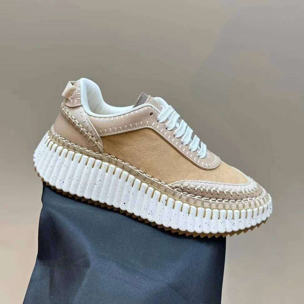 New Spring Autumn Round Toe Women Shoes Thick Bottom Genuine Leather Lace-Up Casual Flats Leopard Tennis Sneakers