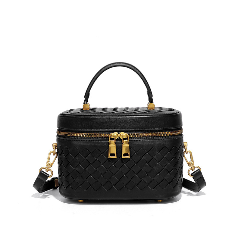 Trendy Handwoven Fashion Versatile Large Capacity Box Commuter Handheld Women's Single Shoulder Crossbody Bag