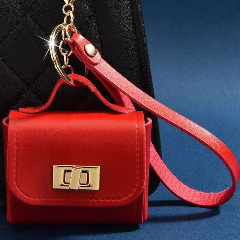 Women's Bags Designer High Aesthetic Mini Cute Lock Pendant Headphone Lipstick Car Keys Small Bag Backpack Hanging Accessories