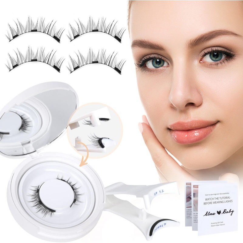 Good Items Natural Magnetic False Eyelashes Portable One Set Imitation Mink 0 Glue False Eyelashes Direct Supply from Factory New Free Delivery