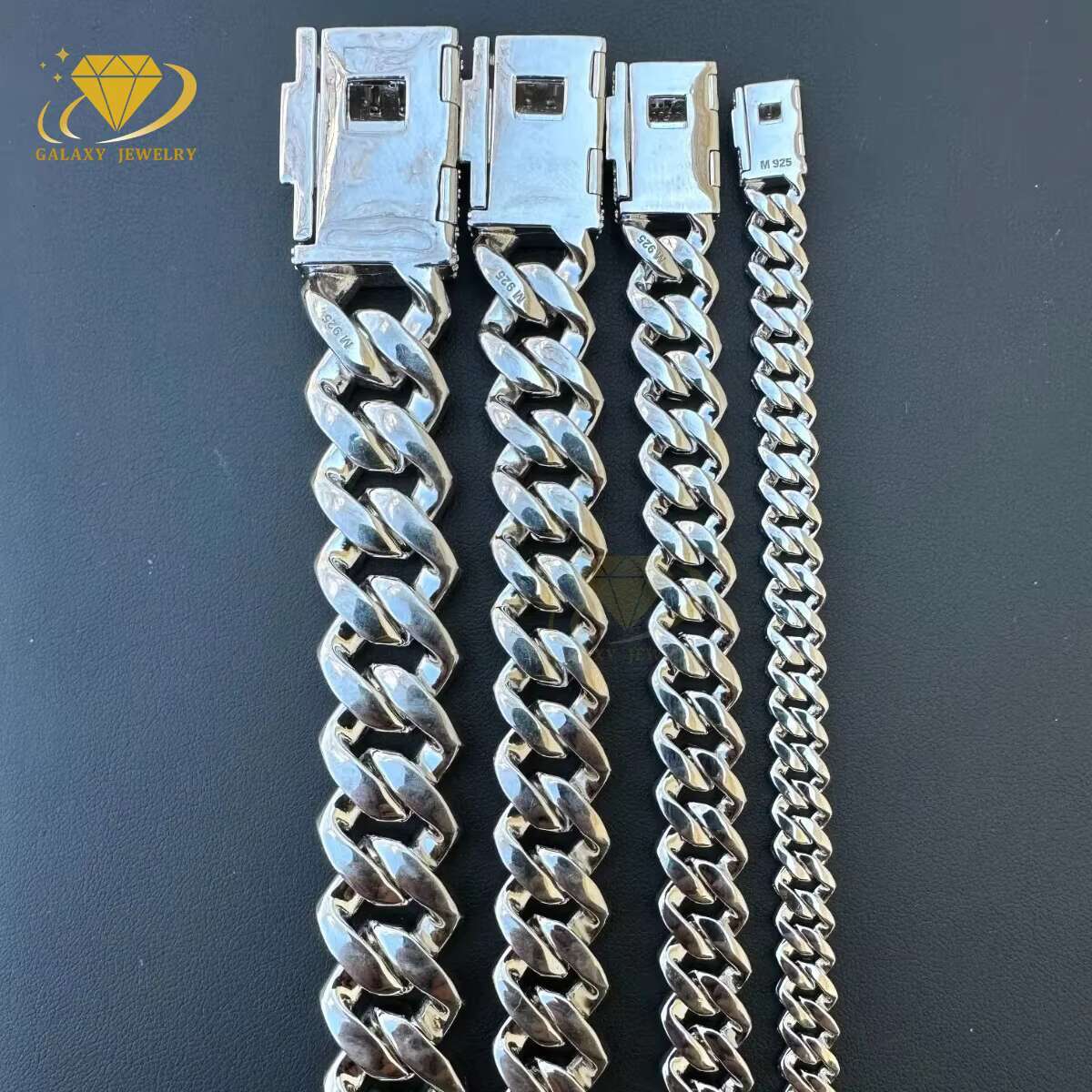 High Quality 2 Rows Prong Cuban Chain 8mm 12mm 16mm 20mm Iced Out Moissanite Cuban Bracelet Link Necklace Mens Hip Hop Jewelry