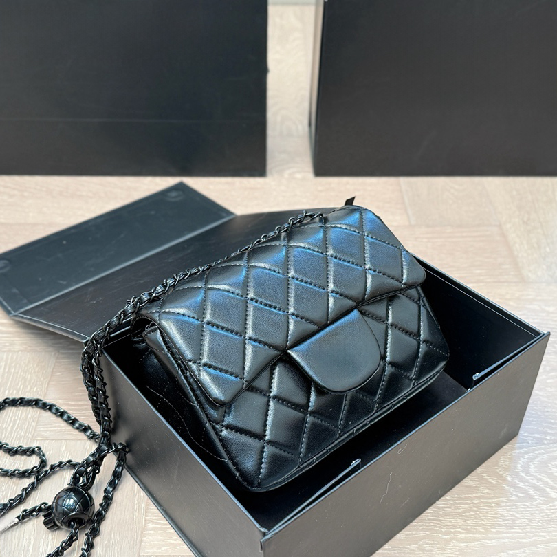 Luxury Designer Classic Mini Flap Gold Crush Ball Quilted Bags Lambskin Crossbody Purse Adjustable Shoulder Strap luxury lady Fashion Trend Handbags 18CM 20CM