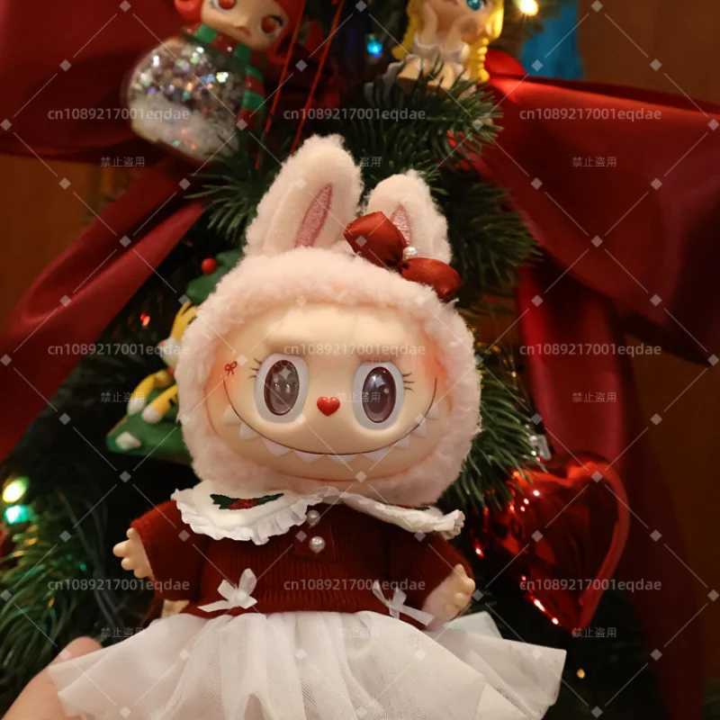 New 1 1 Replica Monster Labubu Series Mokoko Christmas Limited Twinkly Fairy Tale Vinyl Doll Pendant Keychain Kawaii Toy Xmas Gift Z250529