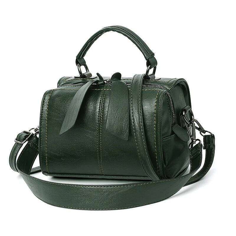 Fashion Soft Leather Pillow New Handbag Large Capacity Women's Shoulder Office & Work Shopping Crossbody Bag