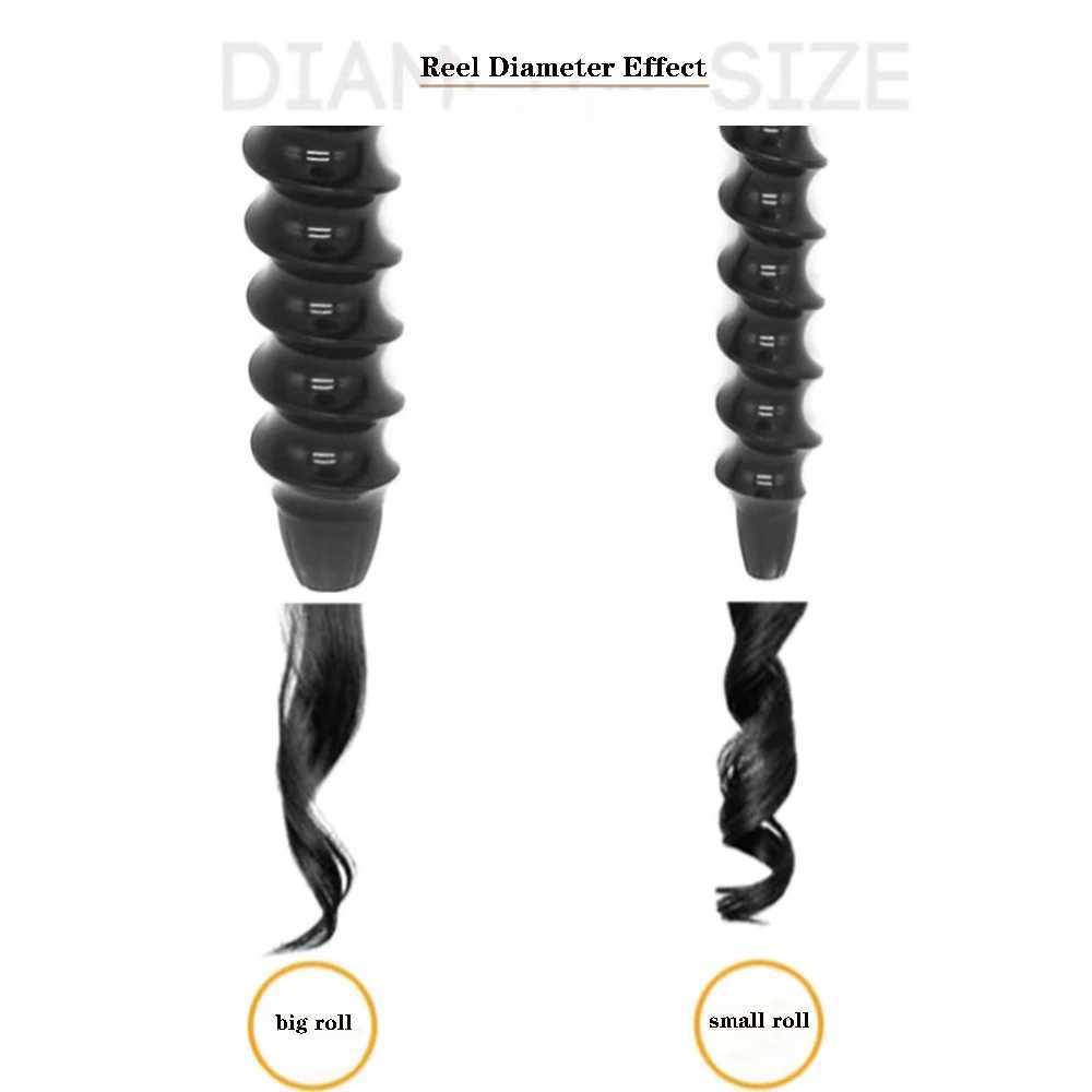 Wave Spiral Electric Hair Curlers Care Styling Professional Ceramic Curling iron Home salon Hair Styling ToolXJ250528